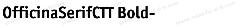 OfficinaSerifCTT Bold字体转换